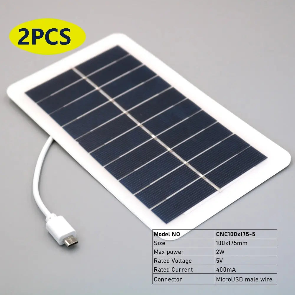 Solar Charger Panel 5.5V 300/400/800mA Output USB 1.5W 2W 4W 1.65W Callipson