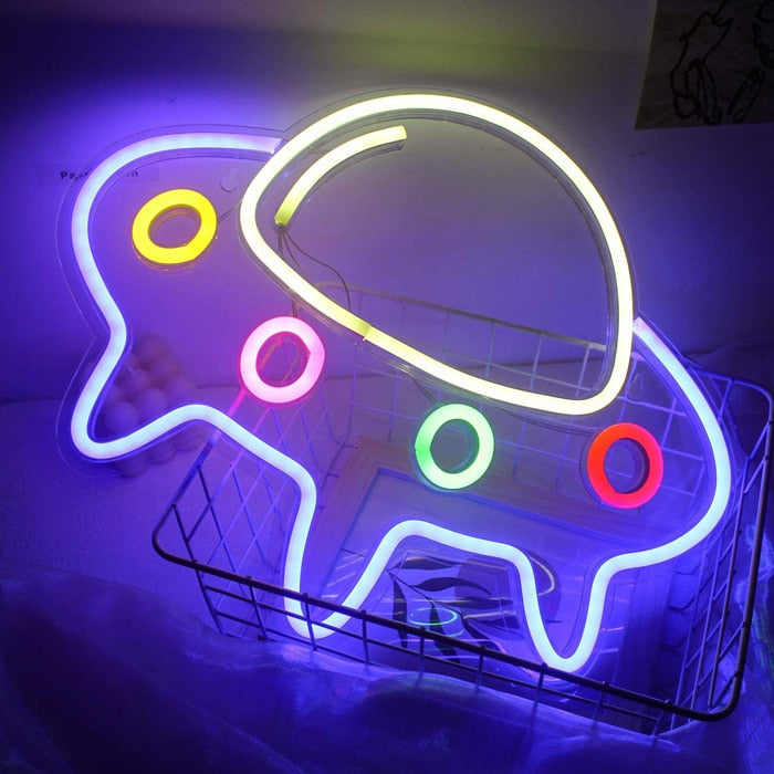 Planet Shape Neon Wall Light Callipson