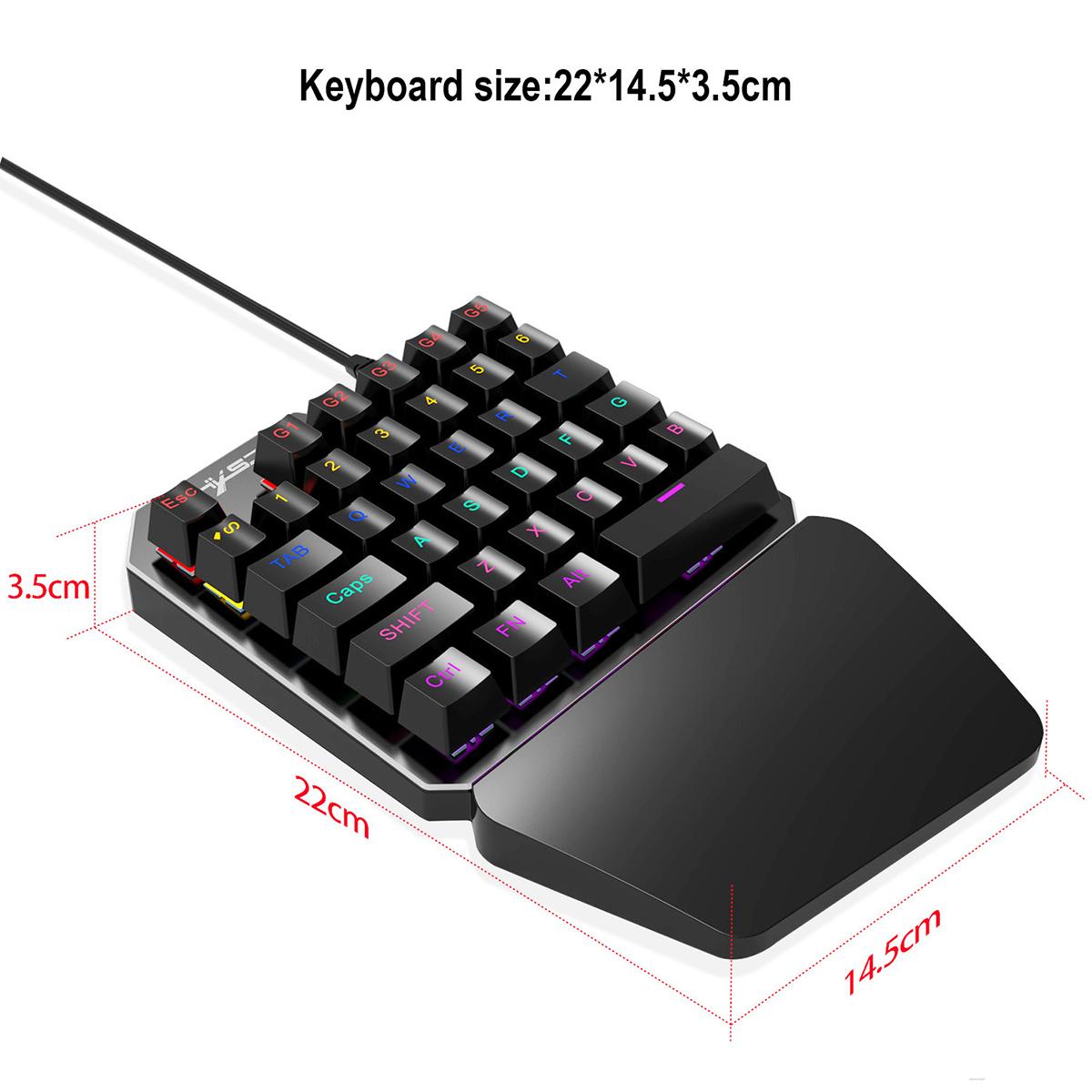 Mini Mechanical One-handed Keyboard With 35 Keys Callipson