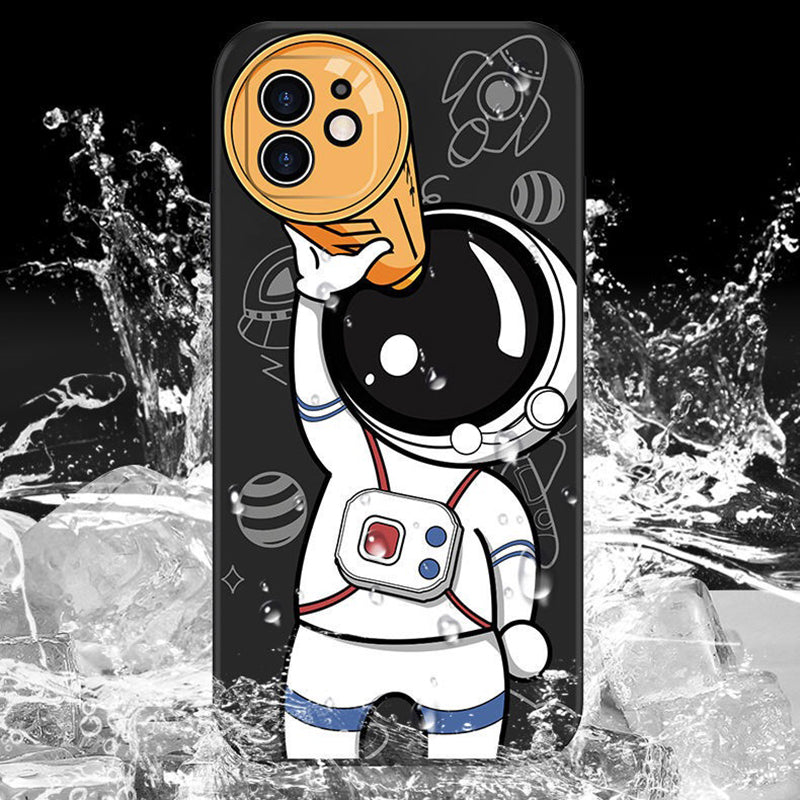 Cartoon Astronaut Creative Planet Silicone Phone Case Callipson