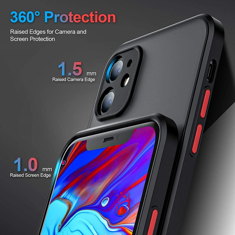 Shockproof Armor Matte Case For iPhones Callipson