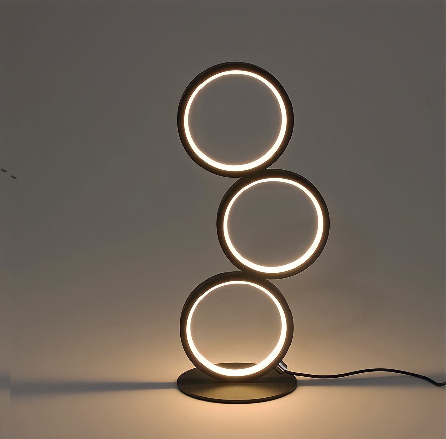 Circle Personality Three-tone Light LED Eye Protection Table Lamp Callipson